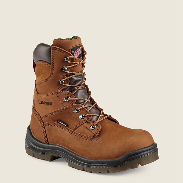 Safety Støvler Herre - Red Wing King Toe® - 8-Inch Insulated Waterproof Toe - Brune - PCKVGI-083